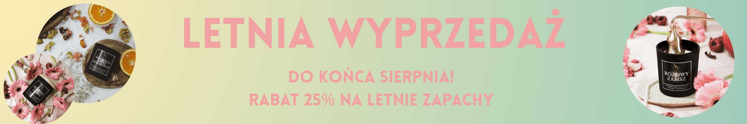 Letnia wyprzedaż świec sojowych