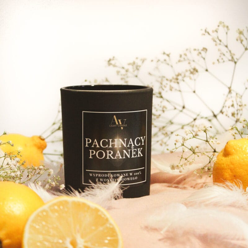 Zapalona świeca sojowa Pachnący Poranek Sense 200 ml – AV Light Candle