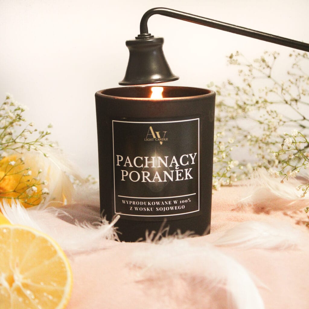 Świeca sojowa AV Light Candle Pachnący Poranek Sense 200 ml – nuty cytrusowe, kwiatowe i drzewne