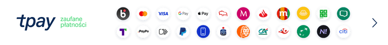 Logo Tpay - obsługiwane płatności